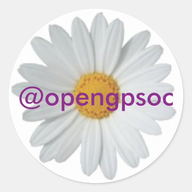 adesivos redondos OpenGPSoC (Frente)