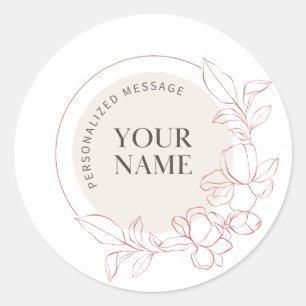 Adesivos redondos personalizados Adesivo persona