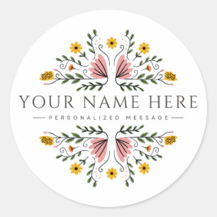 Adesivos redondos personalizados Adesivo persona