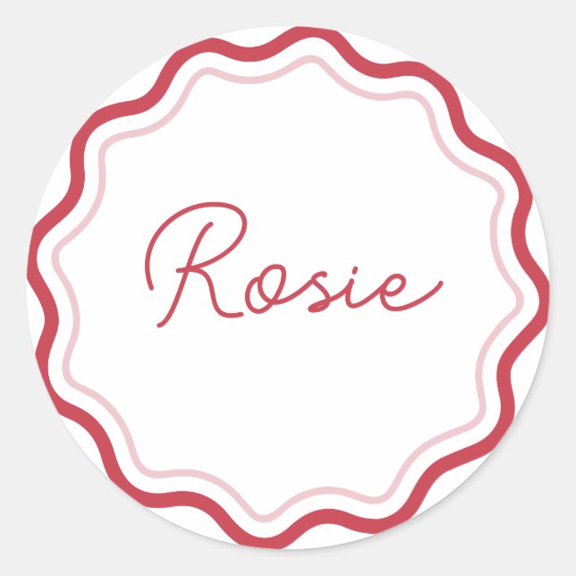 Adesivos Redondos Personalizados Ondas Curvas (Frente)