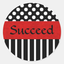 Adesivos Redondos Pretos e Brancos