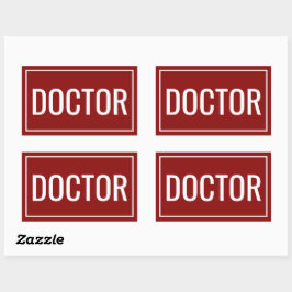 Adesivos Retangulares Personalizados com Texto de 