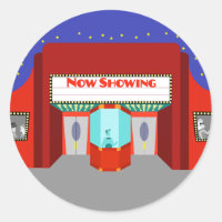 Adesivos Retro Movie Theater