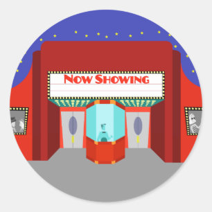 Adesivos Retro Movie Theater