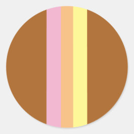 Adesivos Retro-Redondos (Múltiplos Laranja)