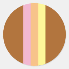 Adesivos Retro-Redondos (Múltiplos Laranja)