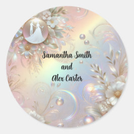 Adesivos Românticos de Casamento de Casais