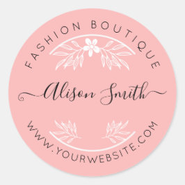 Adesivos Rosa Delicados para sua loja