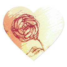 Adesivos Rosa Rústica