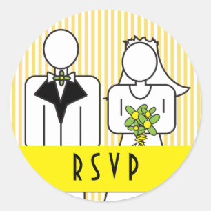 Adesivos Rsvp de noiva e de grupo