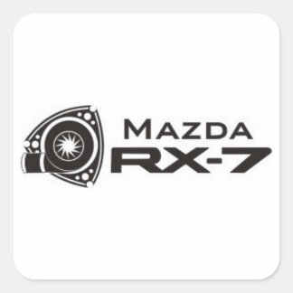 Adesivos RX-7 Rotativos do Motor Mazda Preto