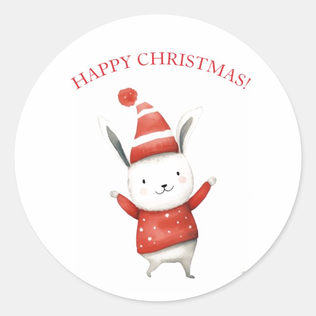 ADESIVOS SALTITANTES DO COELHO DE NATAL (Frente)