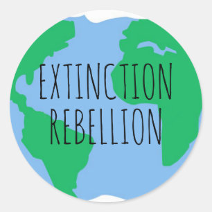 Adesivos salve o planeta terra Extinction Rebell