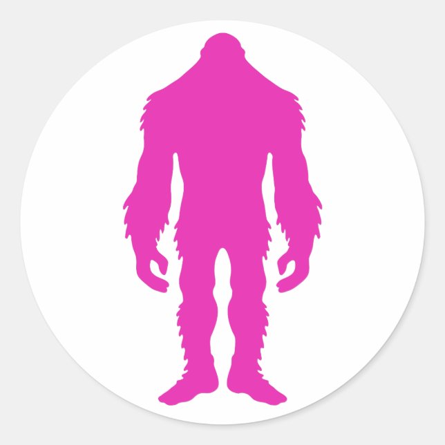Adesivos Sasquatch Rosa (Frente)