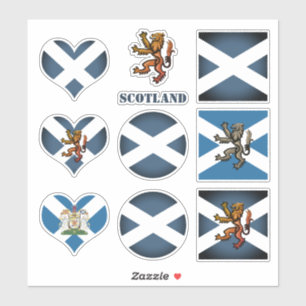 Adesivos Scotland Flag Lion Heart /sport