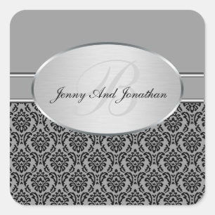 Adesivos Silver Damask