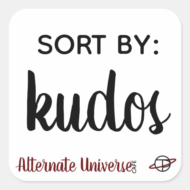 Adesivos "Sorte por: Kudos" (Frente)