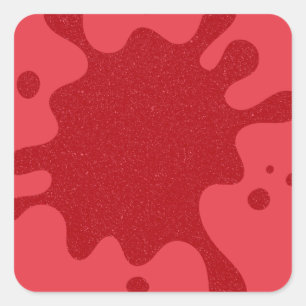 Adesivos Splash Vermelho-Tomate – Personalizáveis