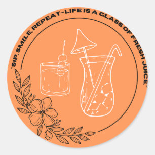 Adesivos "Suco Fresco"