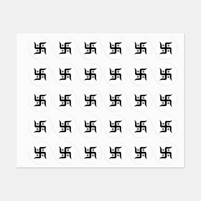 Adesivos Swasthik Redondos (Folha)