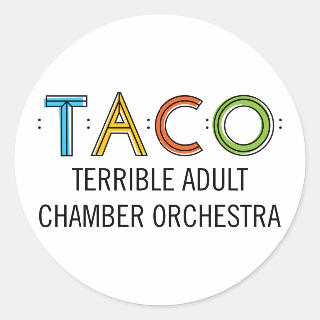 Adesivos Taco redondo clássicos de 1/2" (20), bril (Frente)