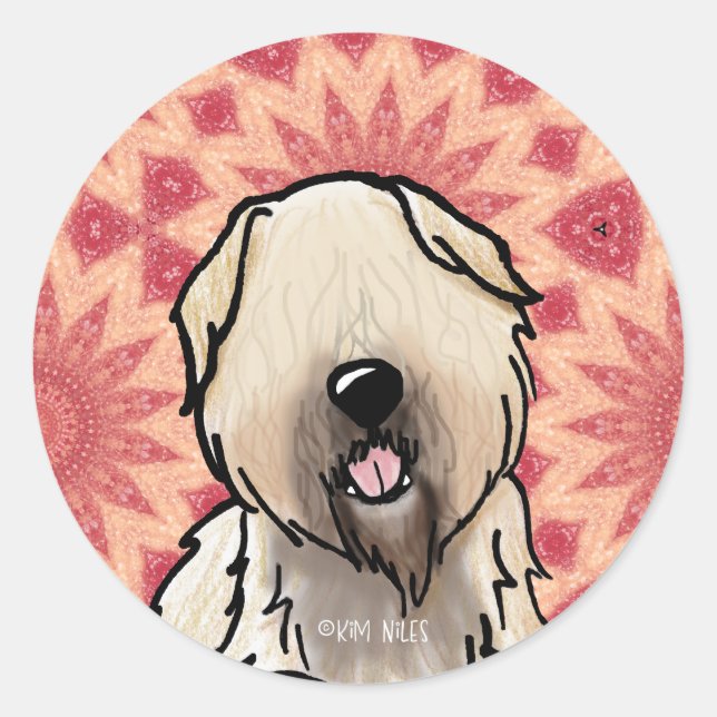 Adesivos Terrier Wheaten (Frente)