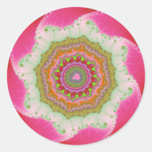 Adesivos Tropicais Rosa-Rosa Grandes