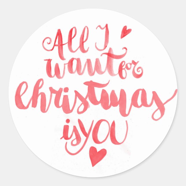 Adesivos Tudo o que Quero no Natal (Frente)
