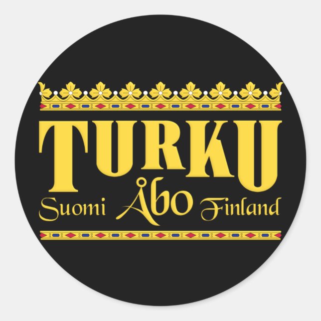 Adesivos Turku Finlândia (Frente)