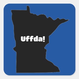 Adesivos Uffda Minnesota personalizáveis