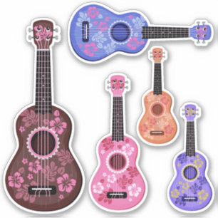 adesivos Ukulele