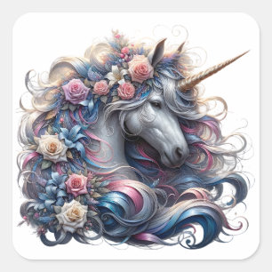 Adesivos Unicorn de Aquarela