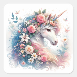 Adesivos Unicorn de Aquarela
