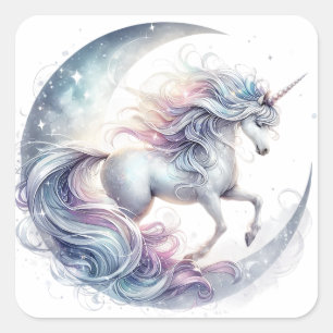 Adesivos Unicorn de Aquarela