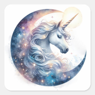 Adesivos Unicorn de Aquarela