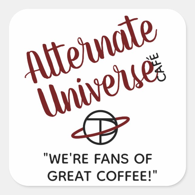 Adesivos Universe Café Alternativos (Frente)