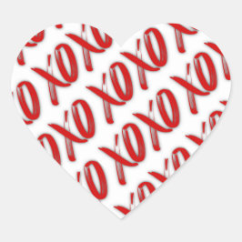 Adesivos Vermelhos Sexy XOXO