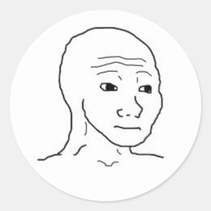 Adesivos Wojak (Expressão Normal)