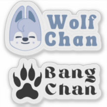 adesivos Wolf Chan (die cut/decal)