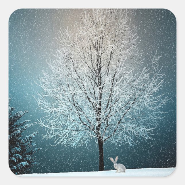 Adesivos Wonderland de inverno (Frente)