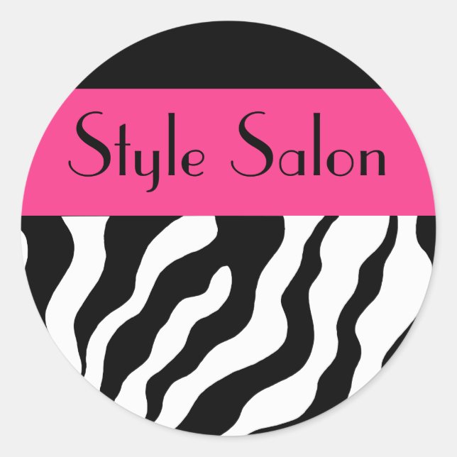 Adesivos Zebra redondos (Frente)