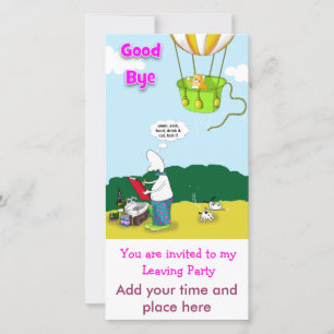 Adeus, você é convidado para minha festa de saída,