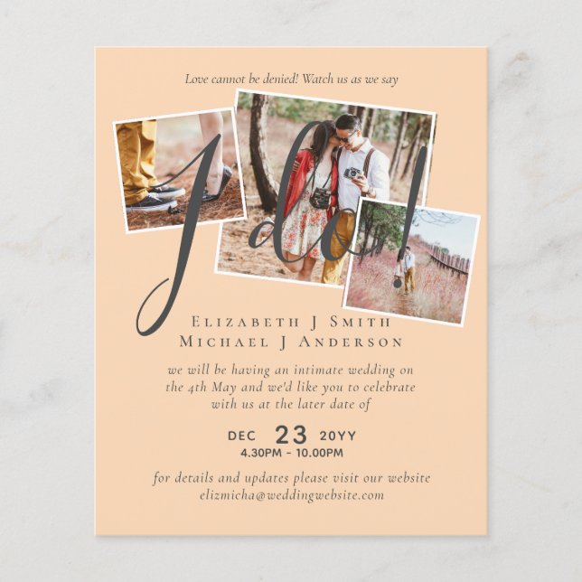 Adiamento de Casamento Alteração da Recepção de Da (Frente)