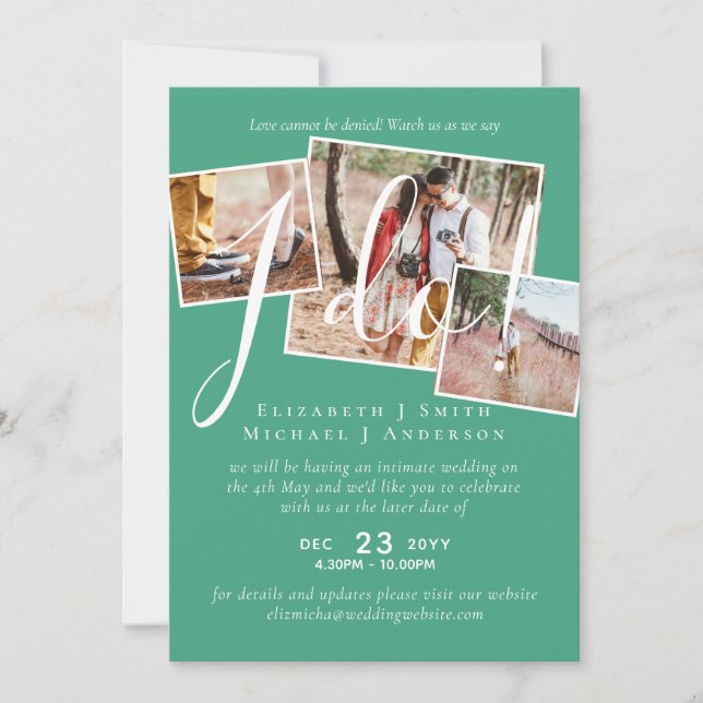 Adiamento de Casamento Alteração da Recepção de Da (Frente)