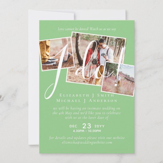 Adiamento de Casamento Alteração da Recepção de Da (Frente)