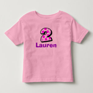 Adicionar a Camisa de segundo aniversário do Nome
