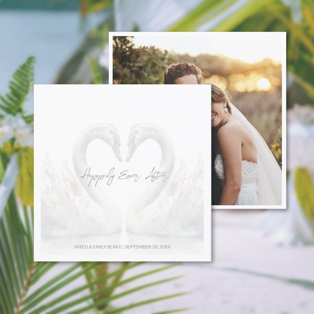 Adicionar Cartão de Anúncio de Casamento de Foto (Add Photo Wedding Announcement Card (front and back))