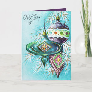 adicionar cartão de natal das lâmpadas de retro Vi