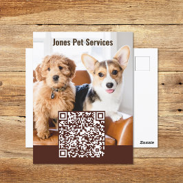 Adicionar Cartão Postal de Código QR de Pet de Fot