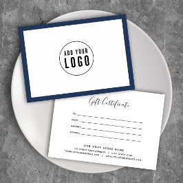 Adicionar Certificado de Presente de Cor Personali